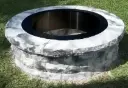 B100.0042 -Round Fire Pit  /    14"H X 32"ID X 46" OD/ 