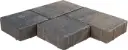 B110.0001 2PC COMBO 6''x6'' and 6''x9'' / Cobbled Edge / COFFEE BROWN CB-CMB / 118 Sq/Ft
