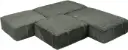 B110.0003 2PC COMBO/ 6''x6'' and 6''x9'' / Cobbled Edge / SMOKE SK-CMB/ 118 Sq/Ft