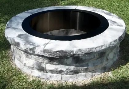 B100.0042 -Round Fire Pit  /    14"H X 32"ID X 46" OD/ 