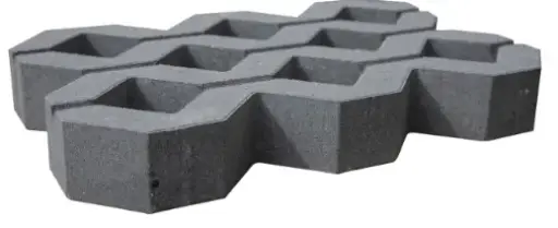 B100.0038 - TurfStone  Charcoal 06/  80mm  151/2" X 231/2"/ 80 Sq/Ft       